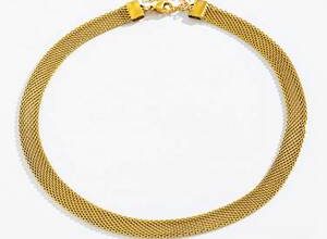 Dokumalı altın zincir "Nonna"