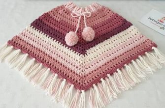 Kız çocukları için çocuk pançosu