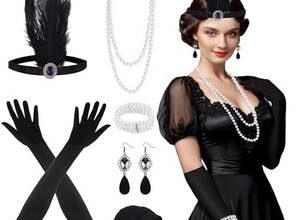 Gatsby esintili kadın görünümü