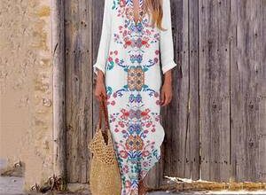 Tam kadınlar için keten elbiseler ve sundressler