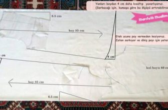 Tamamen kırpılmış kollu bir bluz kalıbı ve dikimi