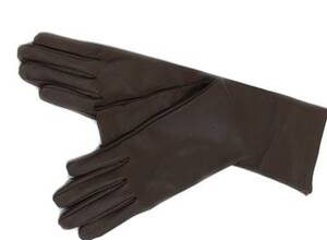 Uzun deri eldivenler