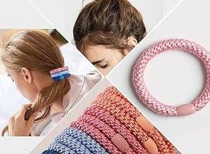 Kızlar için lastik bantlı orijinal saç modelleri