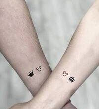 Karı koca için çift dövmeleri