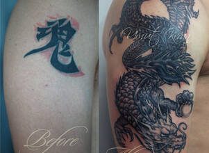 Çin ejderhası dövmesi incelemesi