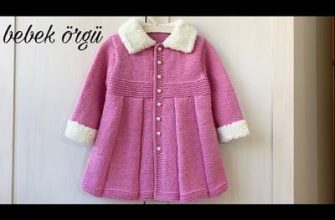 Kız çocuğu için örme palto