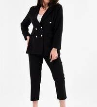 Tam kadınlar için büyük beden pantolon takımları