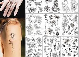 Kızlar için beyaz dövmelere genel bakış