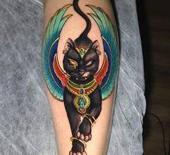 Tanrıça Bastet ile yapılan dövmeler hakkında her şey